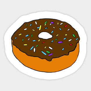 Chocolate donut Sticker